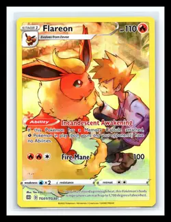 💥 Flareon TG01/TG30 Brilliant Stars Full Art Ultra Rare Holo Pokemon Card - Image 1