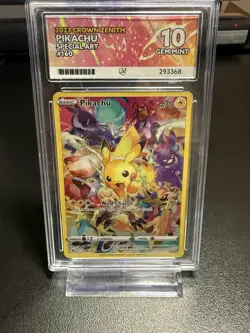 Pokemon Pikachu Special Art Card Crown Zenith 160/159 Ace 10 Secret Rare - Image 1