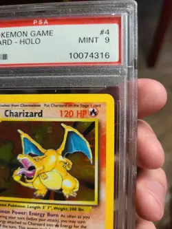 Pokemon TCG Charizard Base Set Holo Unlimited Rare Card 4/102 PSA 9 Mint - Image 5