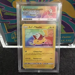 Pokemon TCG Ace 9 Ash's Pikachu SM108 I Choose You! Black Star Promo Card - Image 1