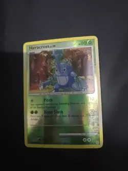 Pokemon Heracross 28/130 Diamond & Pearl Reverse Holo Rare 80 HP English Card - Image 1