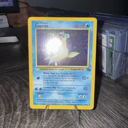 Pokemon Card - Lapras 10/62 Fossil Set WOTC Holo Rare Vintage LP - Image 4