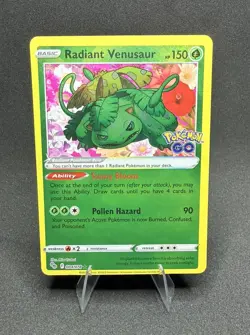 (NM/Mint) Radiant Venusaur 004/078 Pokemon GO Ultra Rare Holo Pokemon Card - Image 1
