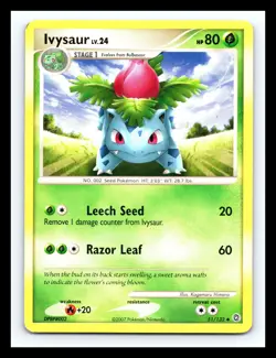 💥 Ivysaur # 51/132 Secret Wonders Pokemon TCG 2007 Vintage Card - Image 1