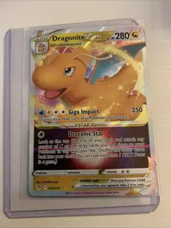 Pokemon TCG Dragonite VSTAR Holo Ultra Rare Card 050/078 Pokemon Go - Image 1