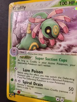 Pokemon Cradily 3/100 Holo DMG – EX Sandstorm – 2003 Pokemon Card - Image 3