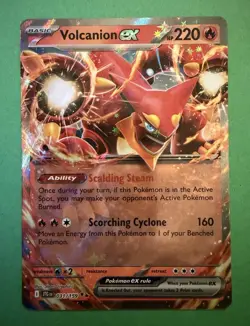 Pokemon Volcanion ex 031/159 Sv09: Journey Together Double Rare Holo TCG Card - Image 1