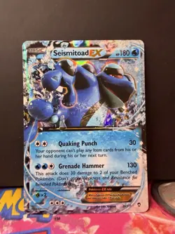 Pokemon TCG Seismitoad 20/111 EX Holo Ultra Rare Card Furious Fists 2014 - Image 1