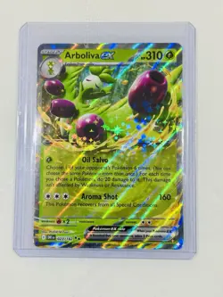Pokemon TCG Arboliva EX Double Rare Holo Card 023/182 Sv10: Destined Rivals - Image 1