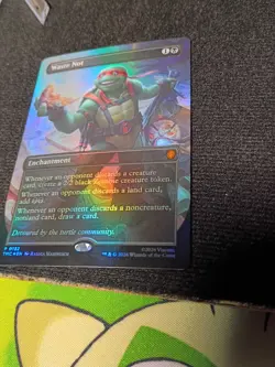 Waste Not Magic the Gathering Teenage Mutant Ninja Turtles Foil Promo Card #0132 - Image 3
