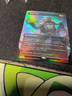 Waste Not Magic the Gathering Teenage Mutant Ninja Turtles Foil Promo Card #0132 - Image 4