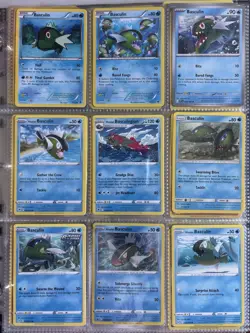 Pokemon Card Species Set Lot - 9x Unique Cards / Basculin Family - Image 1