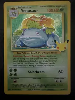 Venusaur Celebrations 15/102 Holo NM Classic Collection Pokemon Card - Image 3