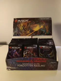 Set Booster Box 30 Ct Adventures in The Forgotten Realms AFR MTG 7/23 Open Box 630509982875 - Image 1