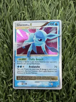 Glaceon LV.X 98/100 Majestic Dawn Ultra Rare Holo Card GREAT condition - Image 2