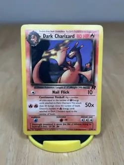 Dark Charizard 21/82 Non-Holo - Rare Vintage Pokemon Card MP - Team Rocket WOTC - Image 1