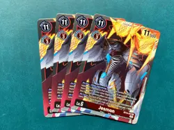 Jesmon BT13-017 Playset Versus Royal Knights Digimon Card Game x4 - Image 1