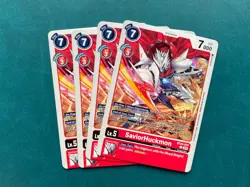 SaviorHuckmon BT20-014 Playset Special Booster 2.5 Digimon Card Game x4 - Image 1