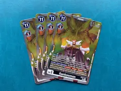 Gankoomon BT23-057 Playset Hackers' Slumber Digimon Card Game x4 - Image 1