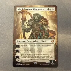 Ajani, Outland Chaperone MINT Borderless 284 Lorwyn Eclipsed ECL MTG Unplayed NM - Image 1