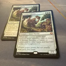 2x Curious Colossus FOIL 0012 Lorwyn Eclipsed ECL MTG Mythic Unplayed Mint M/NM - Image 3