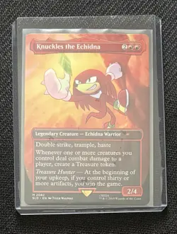 Magic The Gathering Secret Lair Knuckles the Echidna Mythic Non-Foil - Image 1