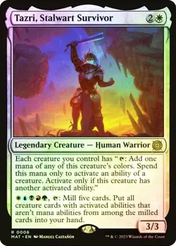 Tazri, Stalwart Survivor March of the Machine: Aftermath MTG Magic FOIL - Image 1