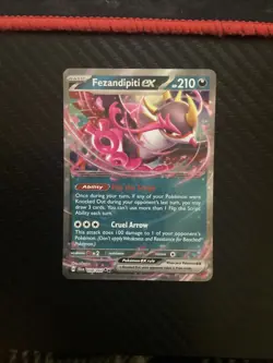 Fezandipiti ex 038/064 - SV: Shrouded Fable Pokemon Card NM Holo - Image 1