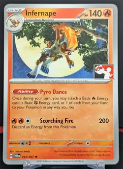 Pokemon Infernape #033/167 English Twilight Masquerade Play! Stamped Regular - Image 1