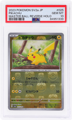 2023 Pokemon Scarlet and Violet Strength Expansion 151 Japanese Pikachu PSA 10 - Image 1