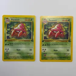 Pokemon TCG Parasect Jungle #41/64 2-Card Lot WOTC Vintage 1999 1st Edition - Image 1