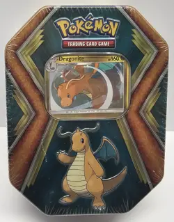 Pokemon Tcg 2020 Dragonite Tin w/ 10 Mini Packs SEALED Mini Pack - Image 1