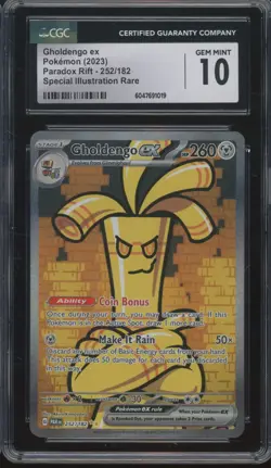 2023 Pokemon Paradox Rift #252 Gholdengo ex Gem Mint CGC 10 - Image 1