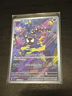 Pokemon TCG Gastly Illustration Rare Full Art Holo 177/162 SV05: Temporal Forces - Image 1