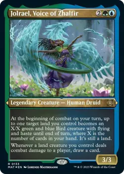 Jolrael, Voice of Zhalfir (Etched) March of the Machine: Aftermath MTG FOIL - Image 1