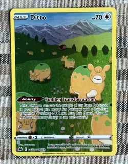 2023 Pokemon SWSH Crown Zenith Ditto Galarian Gallery #GG22/GG70 - Image 1