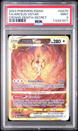 2023 POKEMON SWORD & SHIELD CROWN ZENITH SECRET FULL ART/ARCEUS VSTAR PSA 9 - Image 1