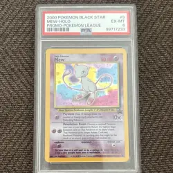 Pokemon Mew Black Star Promo Holo #9 PSA 6 Wizards of the Coast 2000 - Image 1