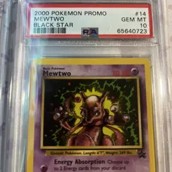 Pokemon Mewtwo 14 Black Star Promo 2000 - PSA 10 Gem Mint - POP 313 - Image 2