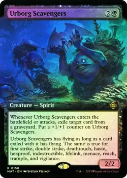 Urborg Scavengers (Extended Art) March of the Machine: Aftermath MTG Magic FOIL - Image 1