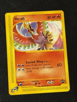 2002 Pokemon - Ho-oh Non-Holo - WOTC Black Star Promo #52 - Image 1