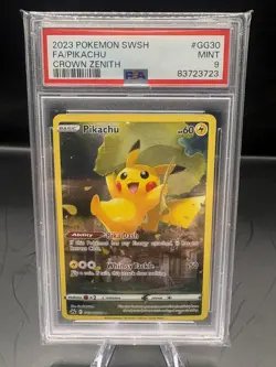 2023 Pokemon SWSH Crown Zenith #GG30 Fa/Pikachu PSA 9 - Image 1