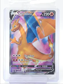 CHARIZARD V 2020 POKEMON CHAMPIONS PATH BLACK STAR PROMOS B #SWSH050 Q0405 - Image 1