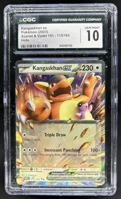 2023 Pokemon SV 151 Kangaskhan ex #115/165 CGC 10 - Image 1