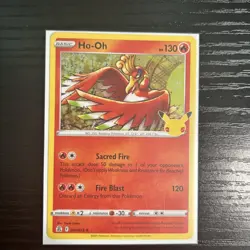 2021 Ho-Oh 1/25 - Holo Rare - 25th Anniversary Celebrations NM/MINT Pokemon TCG - Image 1