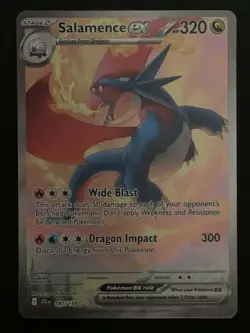 Pokemon Salamence EX 187/159 SV09: Journey Together Holo Special Illustration R… - Image 1