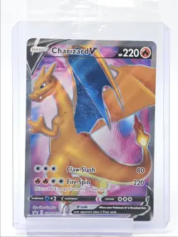 CHARIZARD V 2020 POKEMON CHAMPIONS PATH BLACK STAR PROMOS A #SWSH050 Q0405 - Image 1