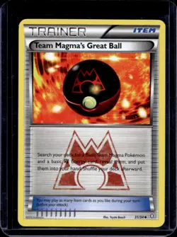 2015 Pokemon XY Double Crisis Team Magma's Great Ball #31 - Image 1