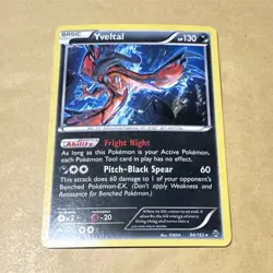 Pokemon Yveltal Blister Exclusives 094/162 Cosmos Holo Basic 130 HP English - Image 1