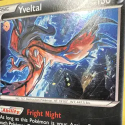 Pokemon Yveltal Blister Exclusives 094/162 Cosmos Holo Basic 130 HP English - Image 2